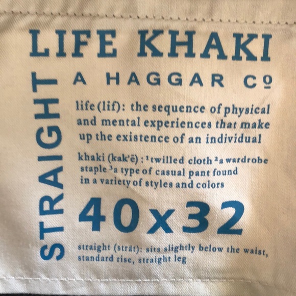 Men’s straight leg Life Khaki pants in 40/32 - Picture 5 of 5